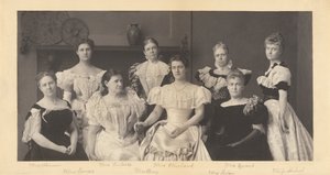 (Mme Grover Cleveland et les épouses des membres du cabinet du président Grover Cleveland) - Frances Benjamin Johnston